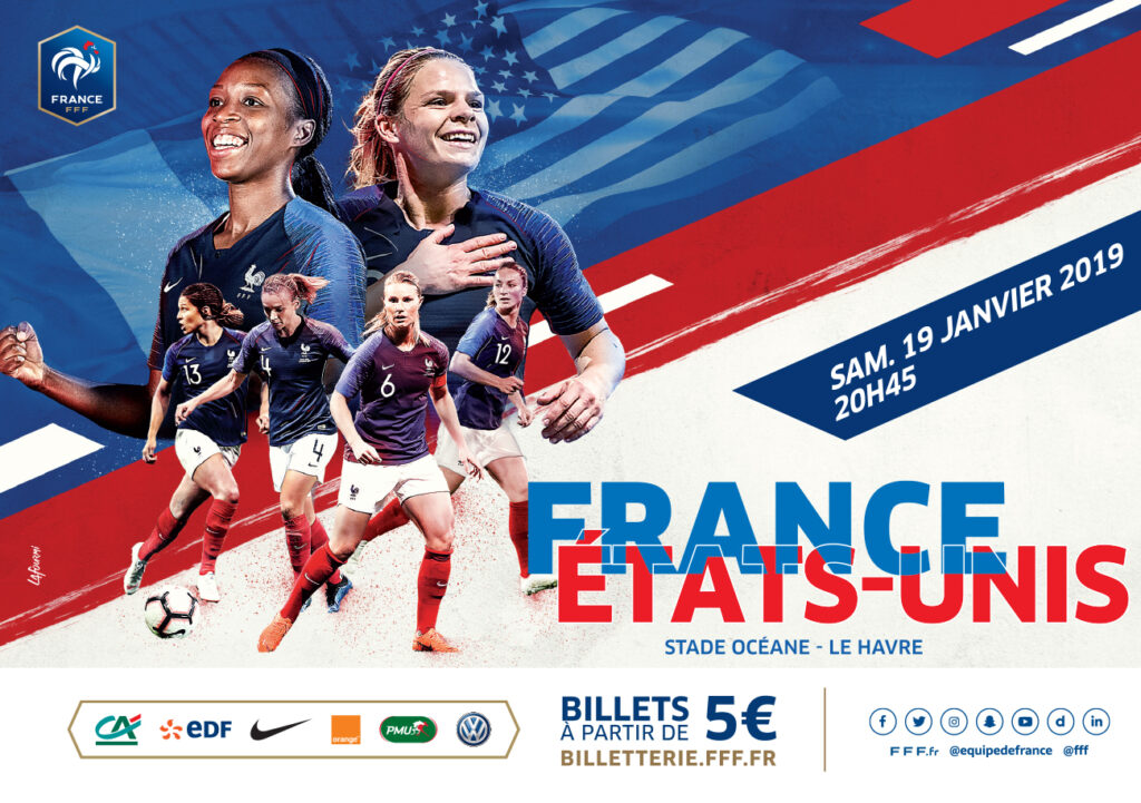 L'équipe de France féminine lancera la préparation de sa Coupe du Monde en recevant les Américaines, n°1 au classement FIFA et tenantes du titre.