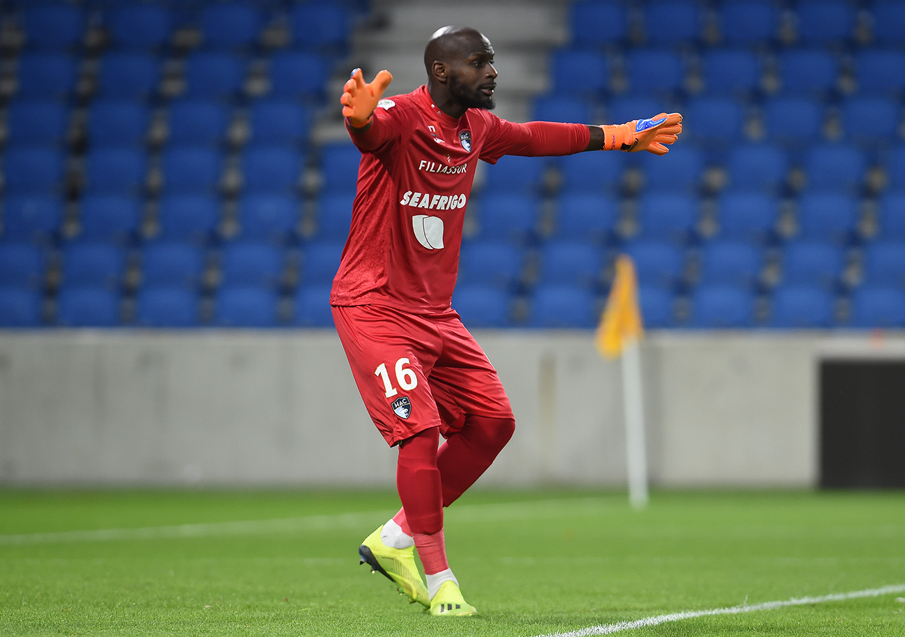 Ayant souvent permis au HAC de décrocher de précieux points, Yohann Thuram ne s'est, cette fois-ci, pas montré exempt de tout reproche sur les deux buts corses. ©Photo d'archives