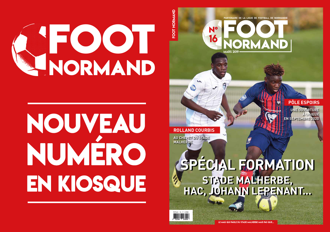 La formation figure en UNE du nouveau numéro (n°16) du magazine FOOT NORMAND.