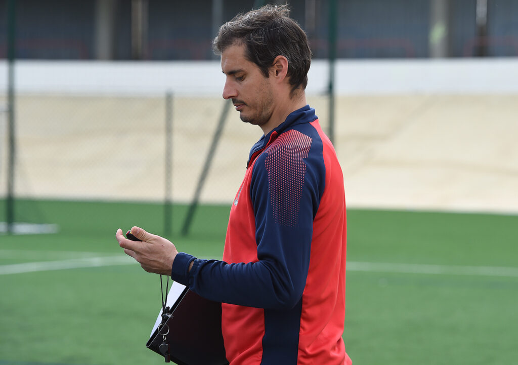 Après le départ de Fabrice Vandeputte, Nicolas Seube devrait reprendre la direction de la réserve du Stade Malherbe. ©Damien Deslandes