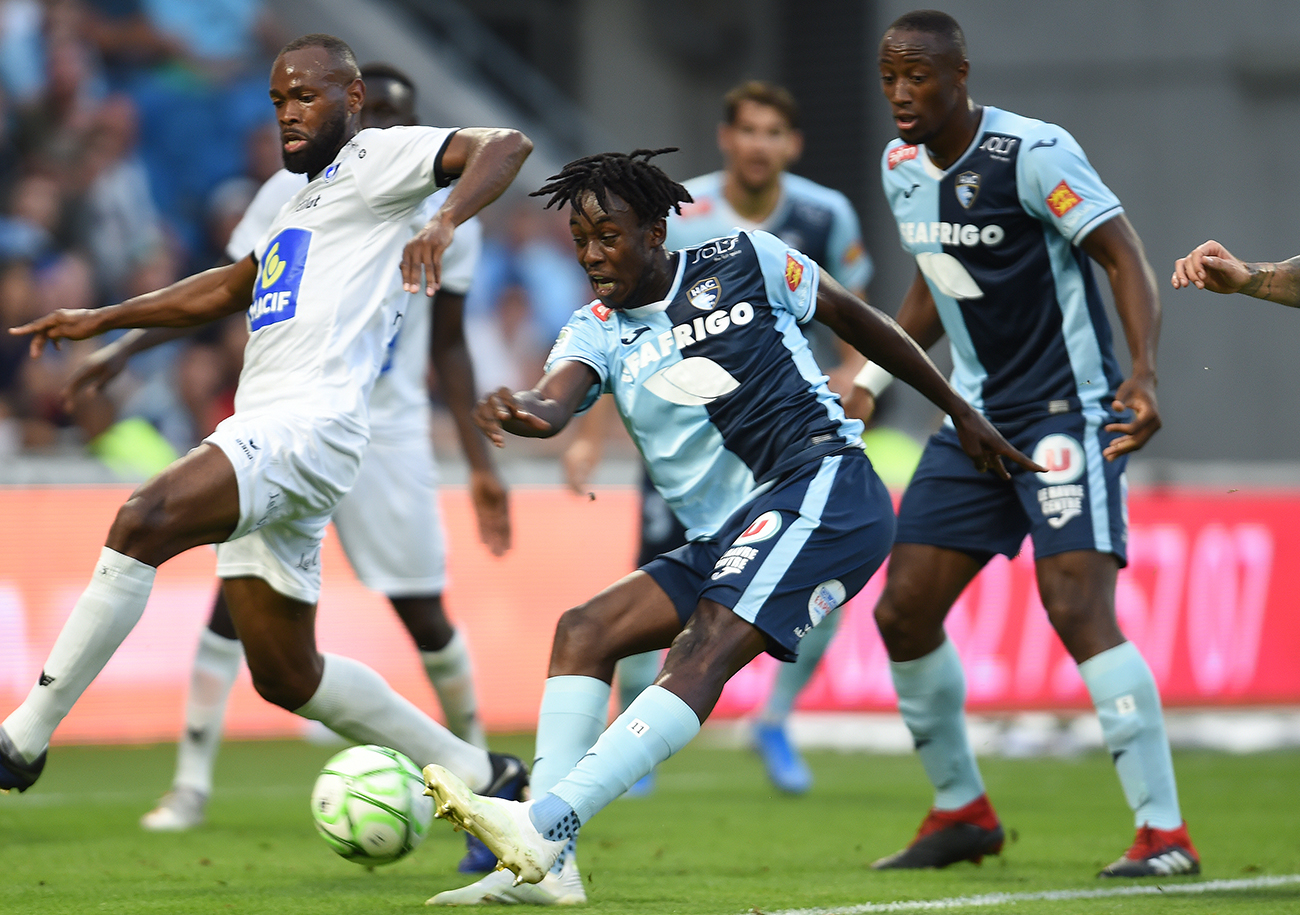 Incertain toute la semaine à cause d'une douleur à une hanche, Tino Kadewere figure, bel et bien, dans le groupe havrais pour le derby face au Stade Malherbe.
