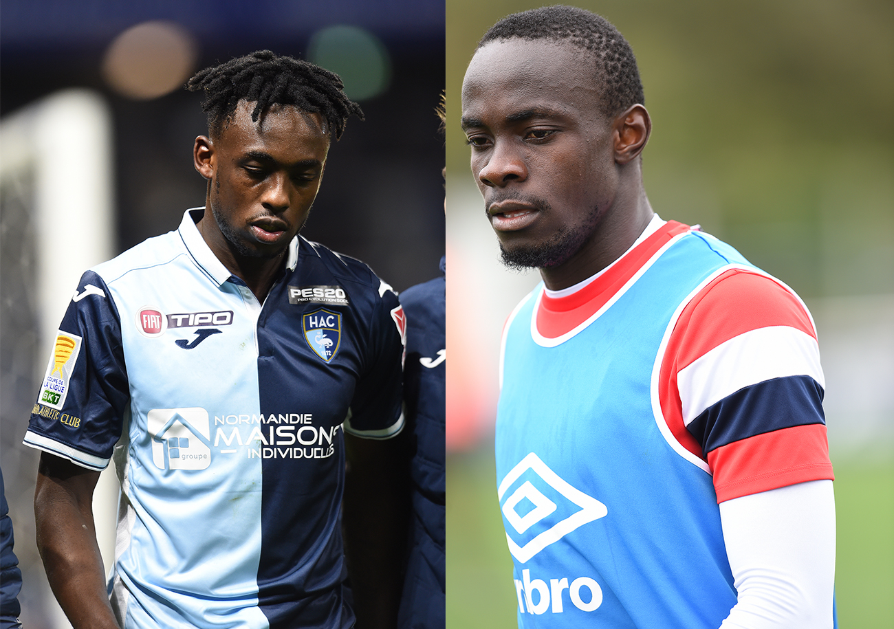 Meilleur goleador de Ligue 2 avec 18 buts, Tino Kadewere, touché à une cuisse, est forfait pour le derby normand. Idem pour le Caennais Caleb Zady Sery, diminué par une gêne au quadriceps.