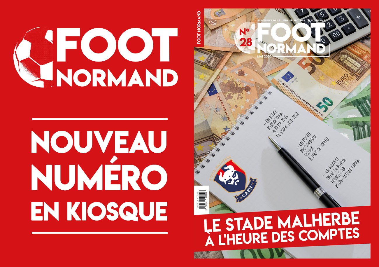 La situation financière du Stade Malherbe en UNE du n°28 de FOOT NORMAND.
