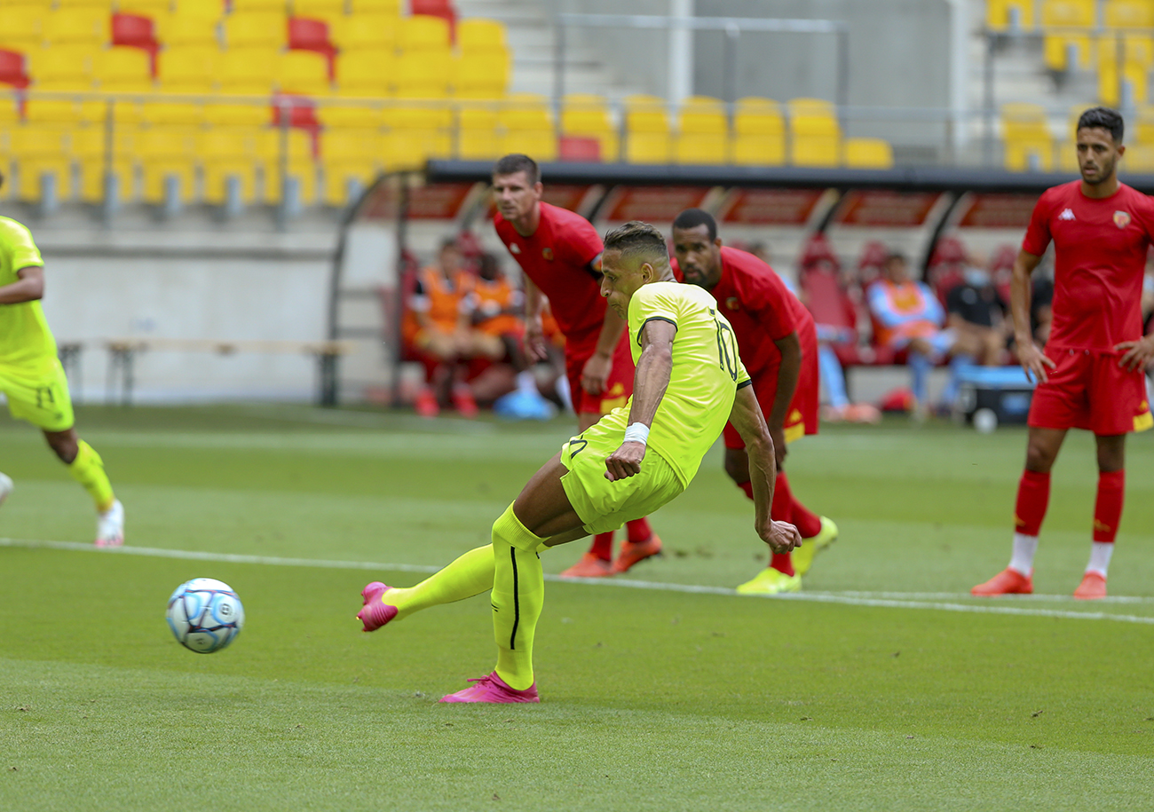 Le seul but de ce dernier match de préparation a été inscrit par Yacine Bammou ; l'attaquant marocain transformant un penalty, qu'il avait lui-même obtenu, en deux temps. ©Damien Deslandes