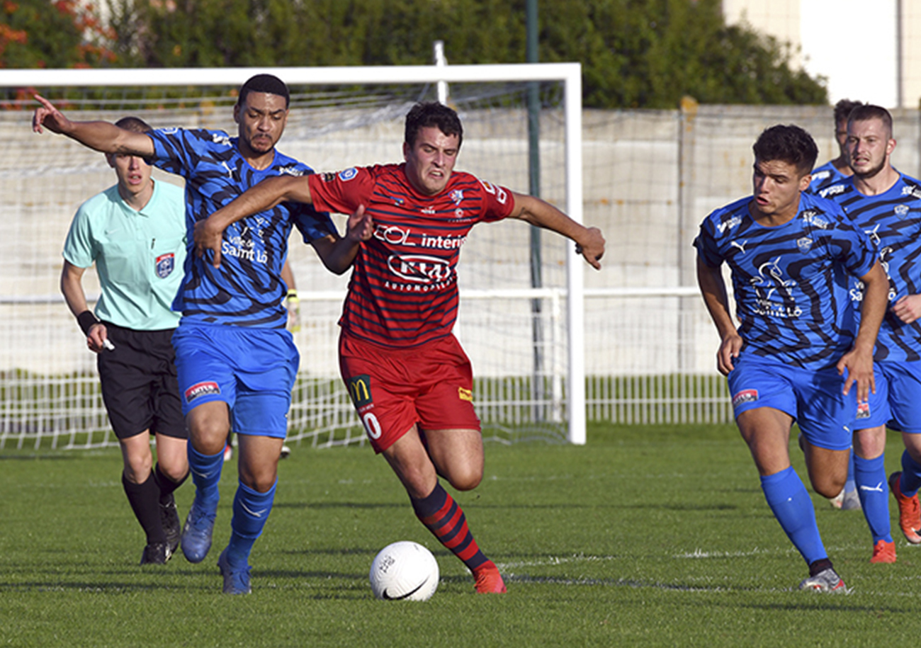 Buteur contre Saint-Lô, Mathis Clément a participé au festival offensif du SU Dives-Cabourg. ©Gérard Piwtorak