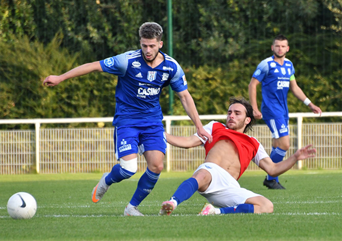 Arrivé cet été en provenance du FC Rouen, Quentin Stockley s'est décisif lors des trois premières journées (un but pour deux passes décisisves). ©Romuald Defoulny