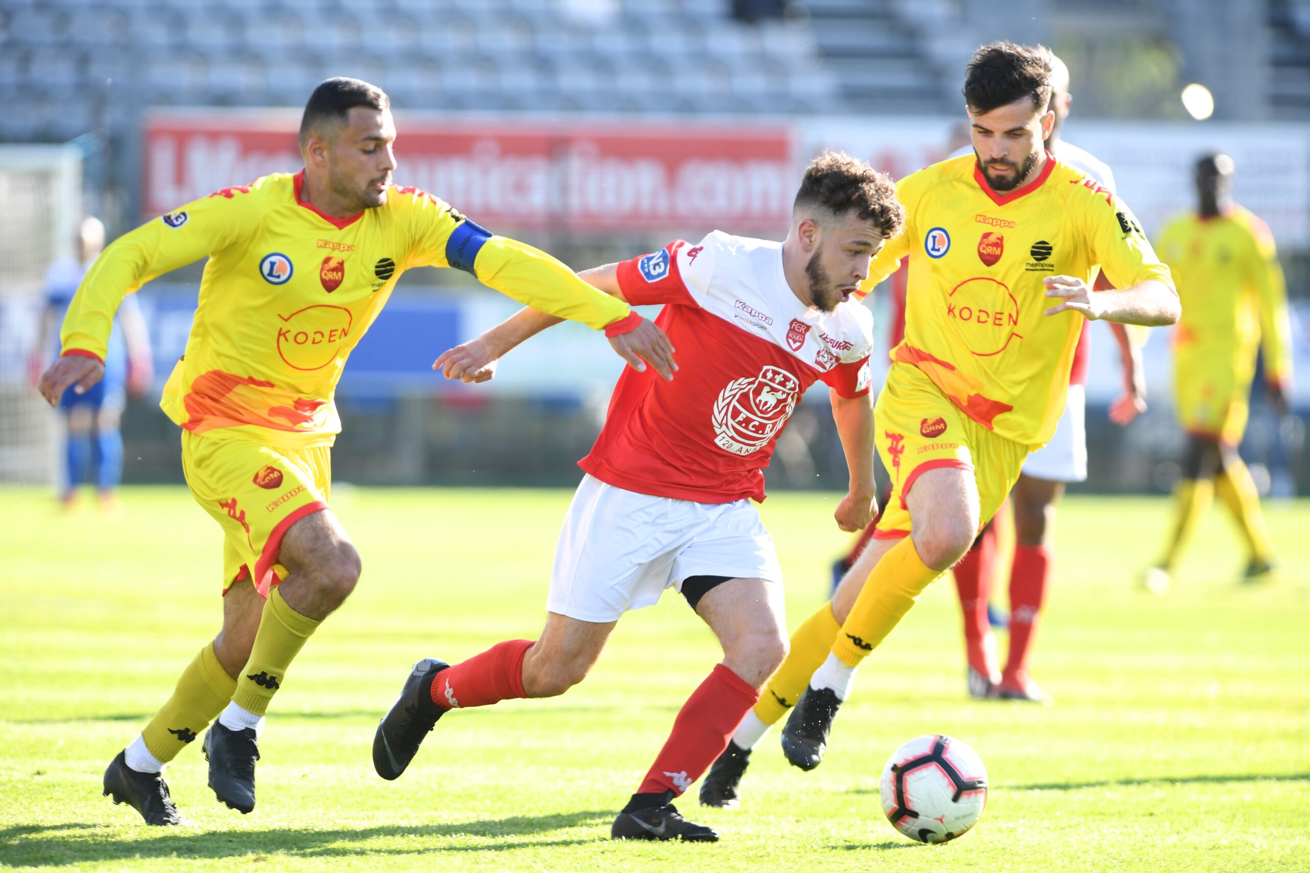 Quevilly-Rouen Métropole et le FC Rouen vont voir leurs deux équipes premières s'affronter pour la première fois depuis le lancement du projet QRM en 2015. ©Jean-Marie Thuillier