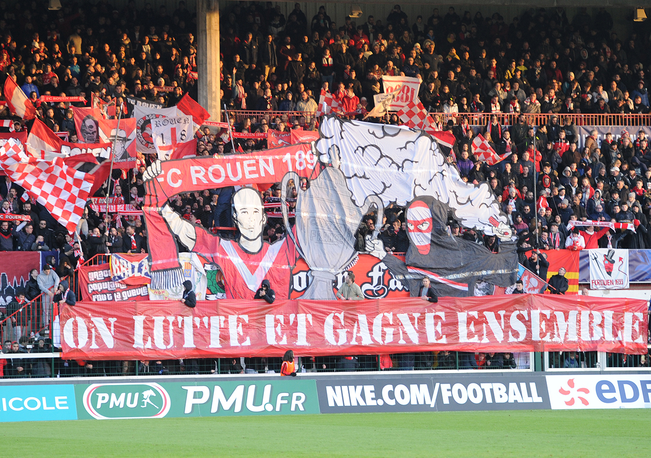 Les « Diablotins » tenteront de créer l'exploit contre leurs homologues du Stade Malherbe. ©Bernard Morvan/FC Rouen 1899