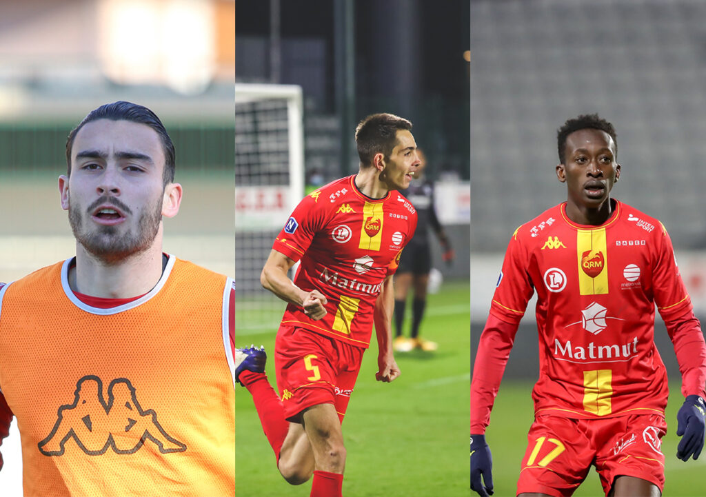 Le goleador Andrew Jung, le capitaine Romain Padovani et la révélation Gustavo Sangaré : trois éléments clés de la montée de QRM en Ligue 2. ©Damien Deslandes