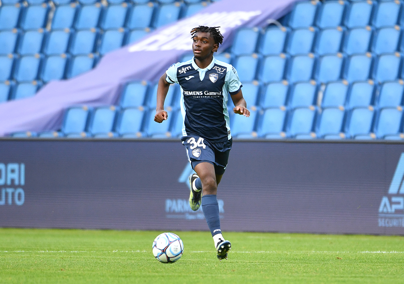 Abdoullah Ba a effectué son baptême du feu chez « les grands » contre Toulouse la saison dernière, à trois journées de la fin. ©Emmanuel Lelaidier