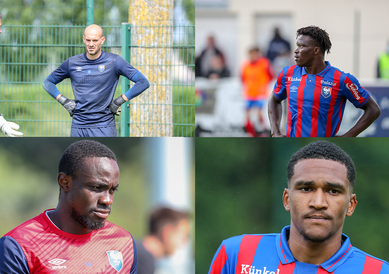 Rémy Riou, Aloys Fouda, Caleb Zady Sery et Andreas Hountondji devraient commencer la saison comme titulaire. ©Damien Deslandes