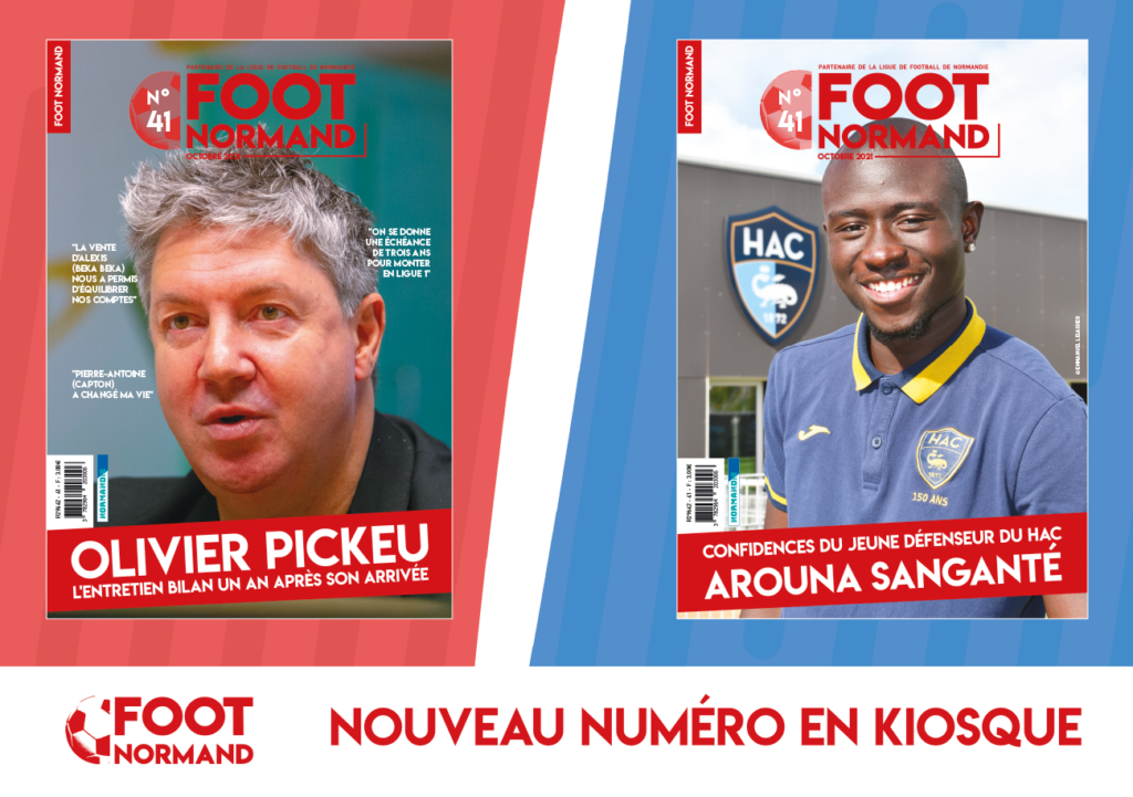 Kelian Nsona et Johann Lepenant, les deux espoirs du Stade Malherbe, ainsi que Jamal Thiaré, l'attaquant du HAC, sont en UNE du dernier numéro de FOOT NORMAND.