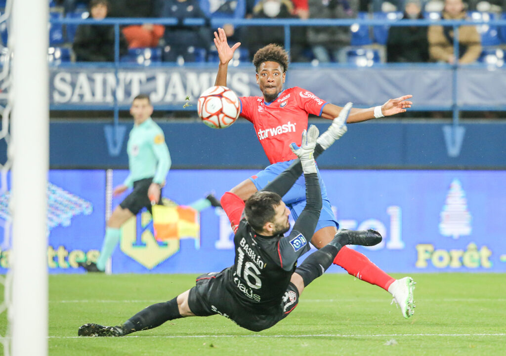 A Valenciennes, face à son ancien club, Nuno Da Costa a inscrit son huitième but sur ses dix dernières apparitions en Ligue 2. ©Photo d'archives