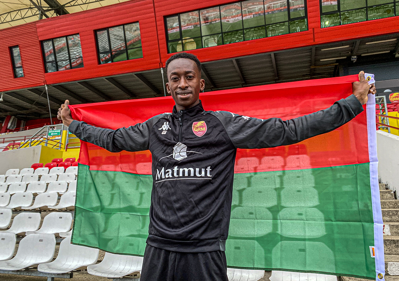 Avec le Burkina Faso, Gustavo Sangaré a inscrit le premier but de la CAN contre le Cameroun, le pays hôte. ©QRM