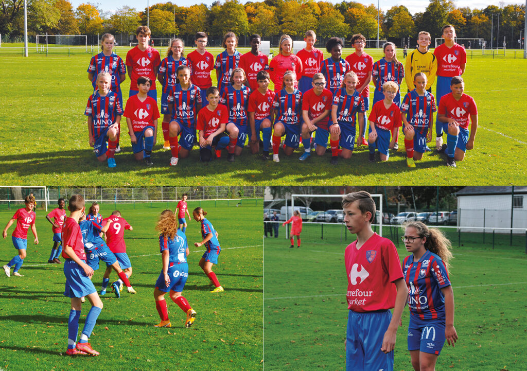 Pour la première fois, les U16 Féminines d’Emilie Giffaut évoluent dans le championnat U15 garçon du District du Calvadis.