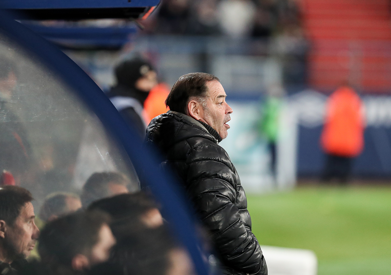 Après le succès contre Toulouse, Stéphane Moulin a rendu hommage à ses joueurs. ©Damien Deslandes