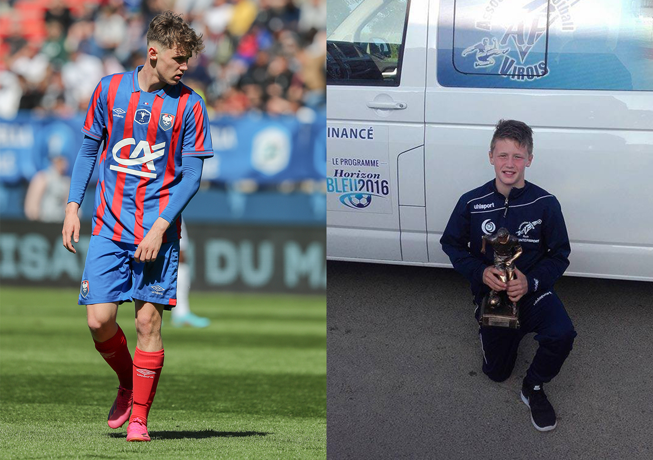Avant de rejoindre le Stade Malherbe en U14, Antoine Lepeltier n'a connu qu'un seul club : Vire.