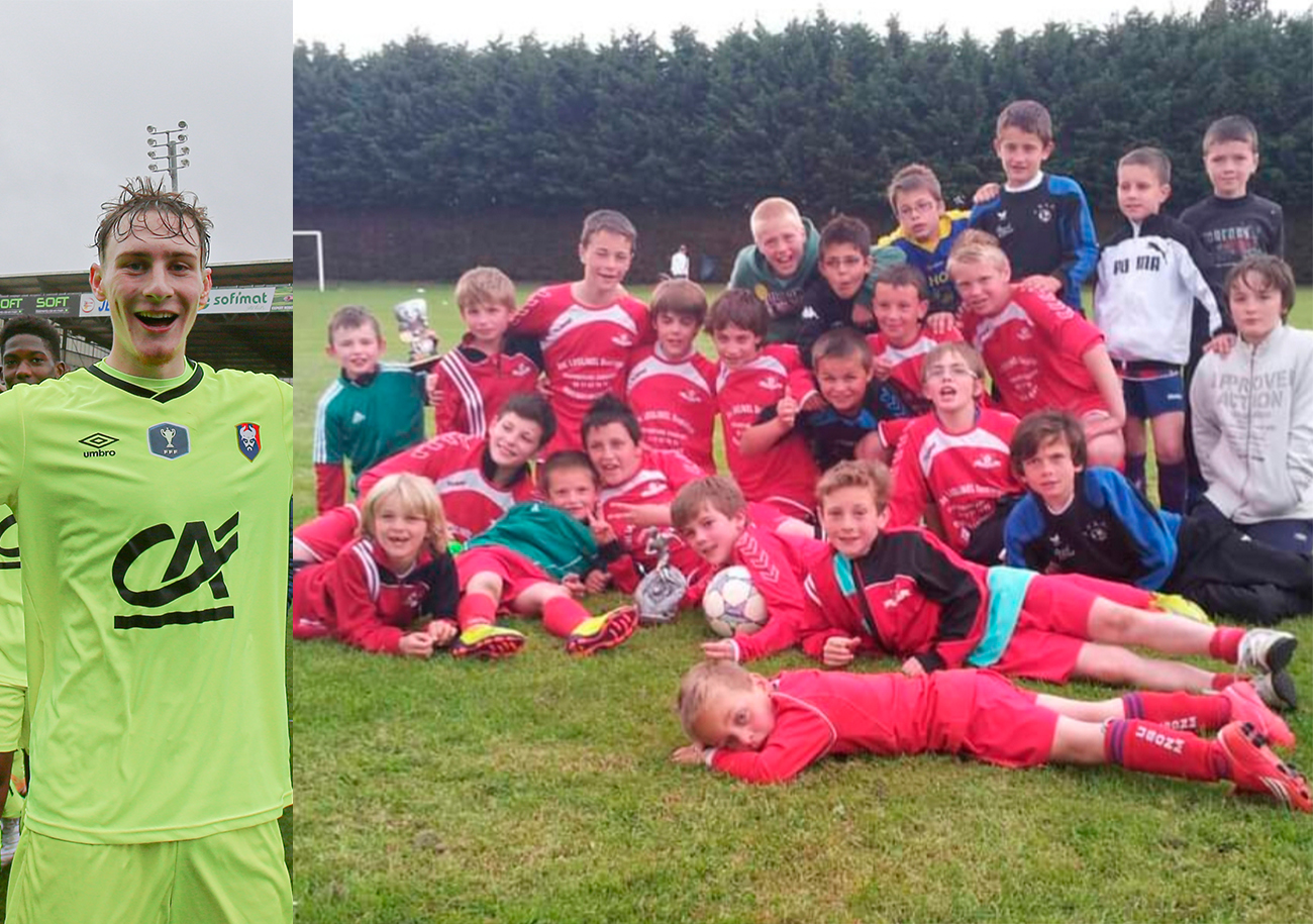 Après trois ans à Rocquancourt, Robin Verhaeghe a intégré l'école de foot du Stade Malherbe dès les U9.