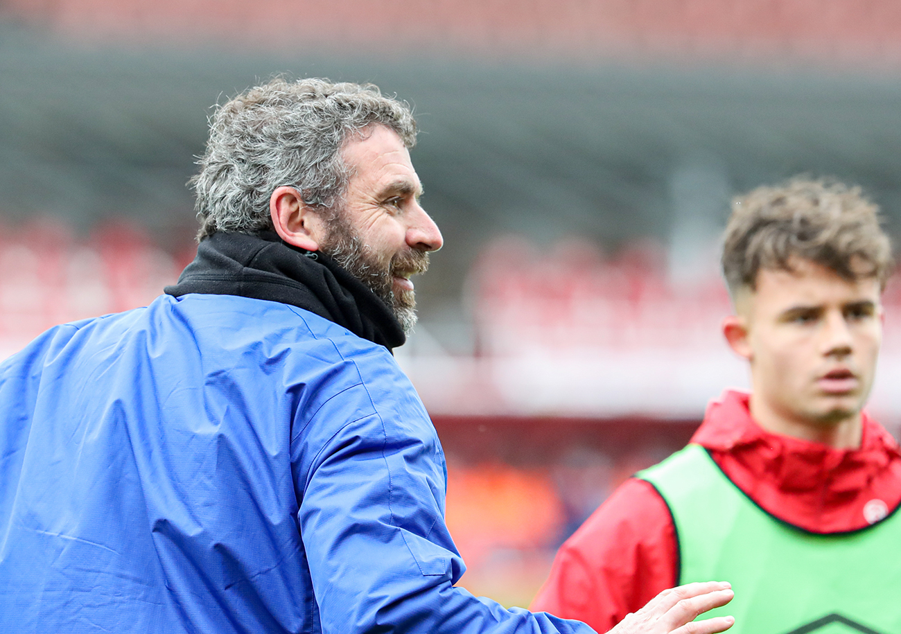 Au Stade Malherbe depuis 2014, Romain Leroux est l'adjoint de Nicolas Seube dans la catégorie U19 depuis deux saisons. ©Damien Deslandes