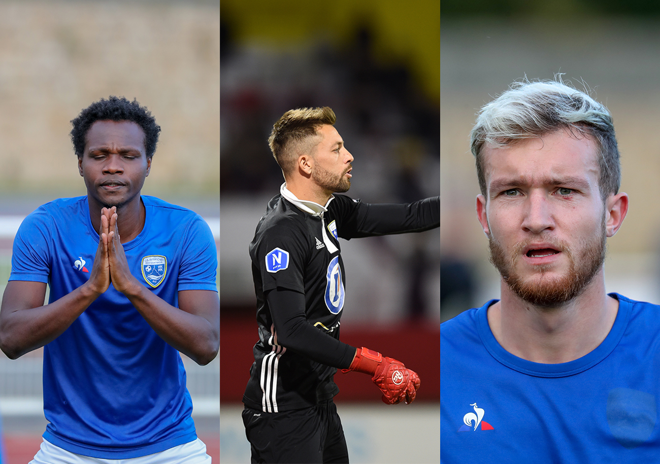 Charles Boateng, Anthony Beuve et Bastien Launay font partie des joueurs qui ont prolongé avec l'US Avranches