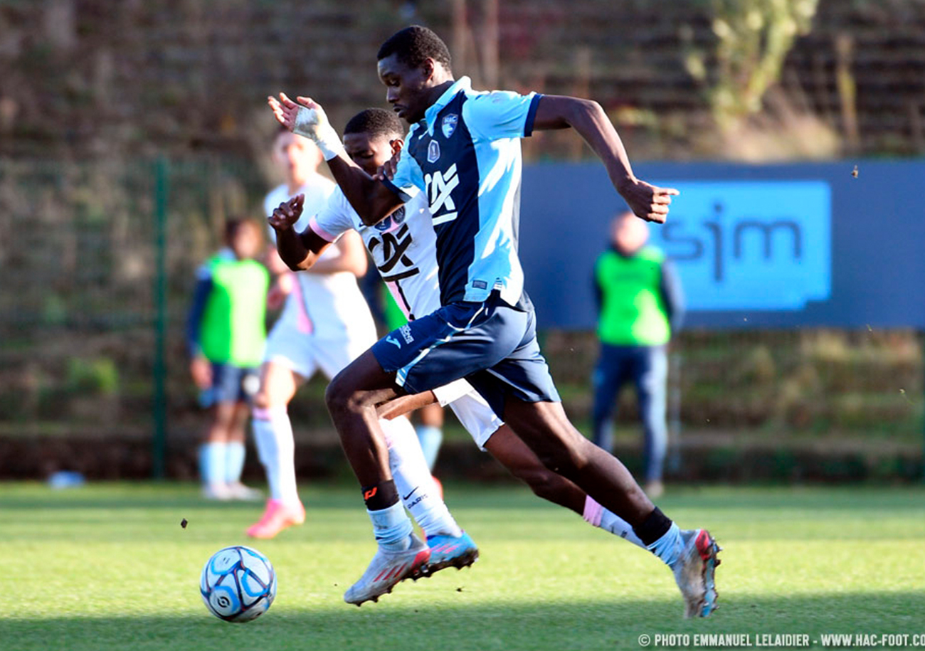 Andy Elysée Logbo a signé un premier contrat professionnel de trois ans avec le HAC. ©Emmanuel Lelaidier