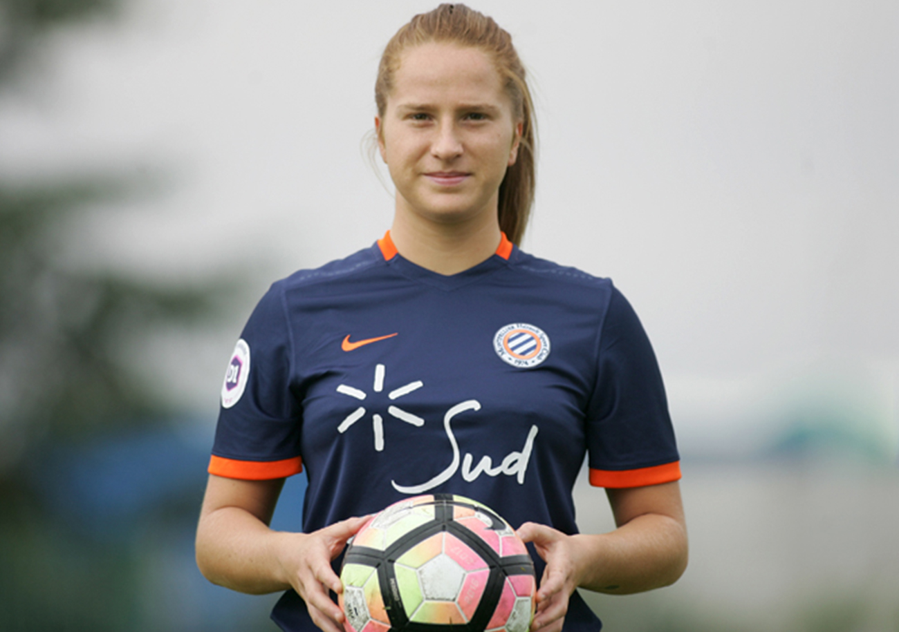 Marine Haupais, ici, sous le maillot de Montpellier il y a quelques années, devrait devenir la nouvelle responsable de la section féminine du Stade Malherbe. ©MHSC