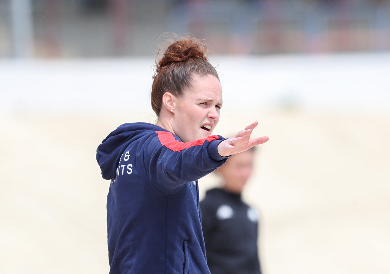 A la tête des U18 du Stade Malherbe depuis deux saisons, Chloé Charlot va prendre la tête de l'équipe première féminine. ©Damien Deslandes