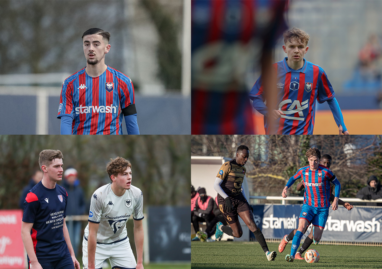 Si Naël Anouari et Gabin Tomé poursuivent l'aventure avec le Stade Malherbe sous statut amateur, Killian Cailloce et Antoine Lepeltier vont passer automatiquement stagiaire « pro ». ©Damien Deslandes