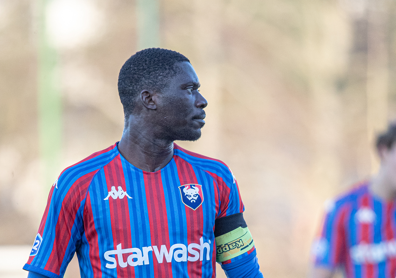 Alors qu'il se trouvait en fin de contrat au 30 juin, Dieudonné Gaucho a prolongé son engagement avec le Stade Malherbe jusqu'en 2026. ©Damien Deslandes