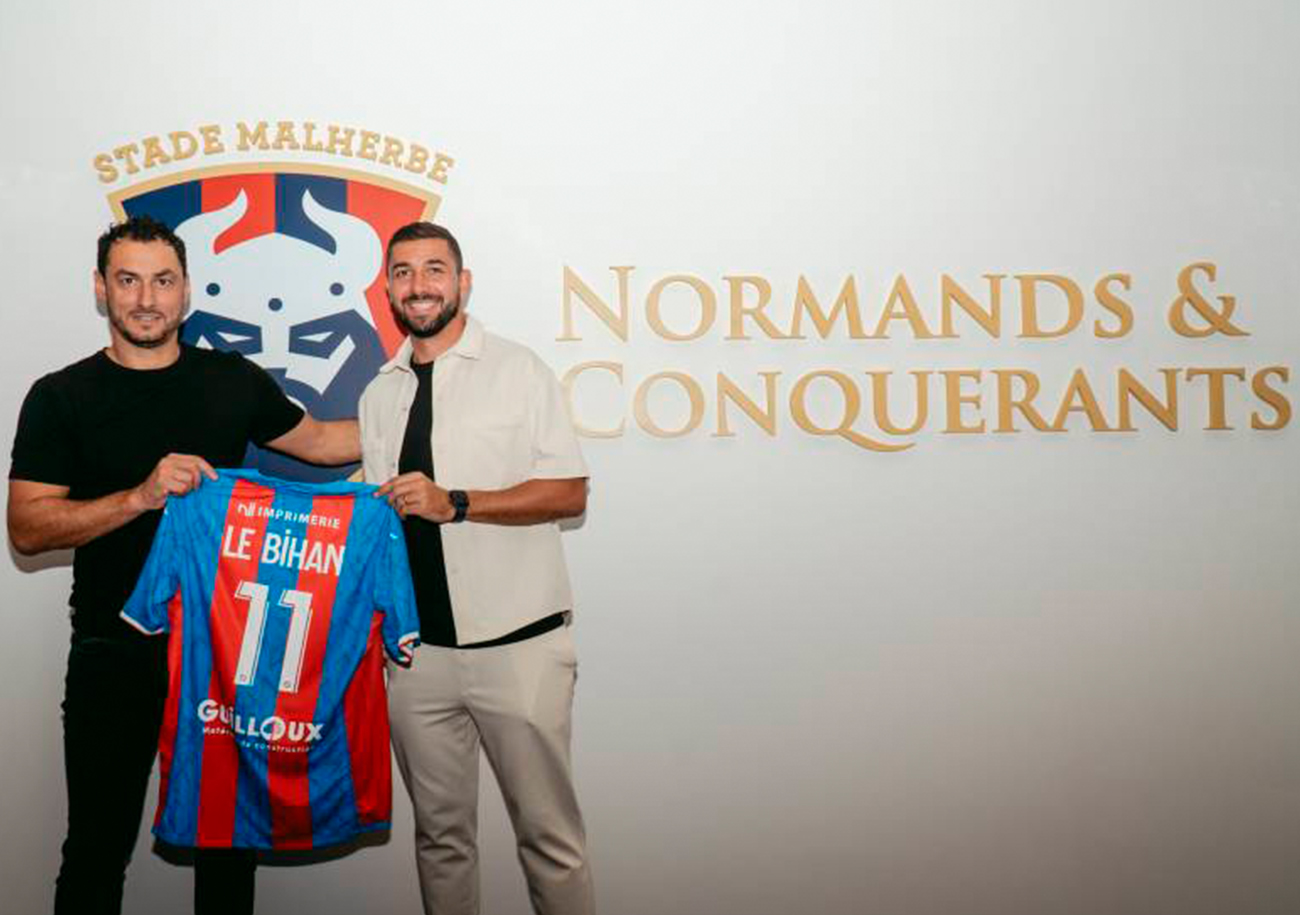 Au Stade Malherbe, Mickaël Le Bihan a notamment retrouvé Yohan Eudeline qui fut son coéquipier à Sedan pendant trois saisons (2009-2012). ©DR