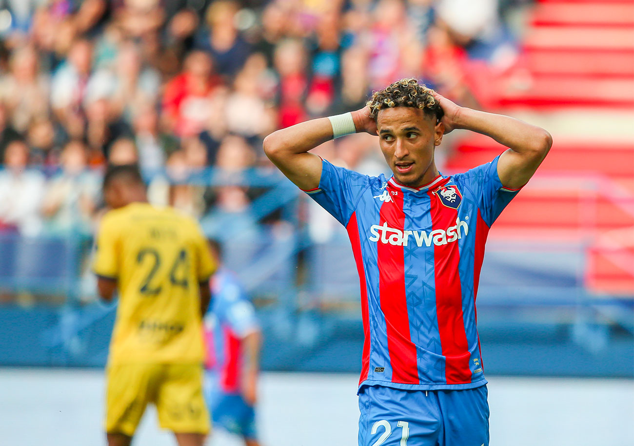 Pendant l'absence de Bilal Brahimi, le Stade Malherbe est passé du statut de sérieux outsider dans ce championnat à candidat pour la lutte pour le maintien. ©Damien Deslandes