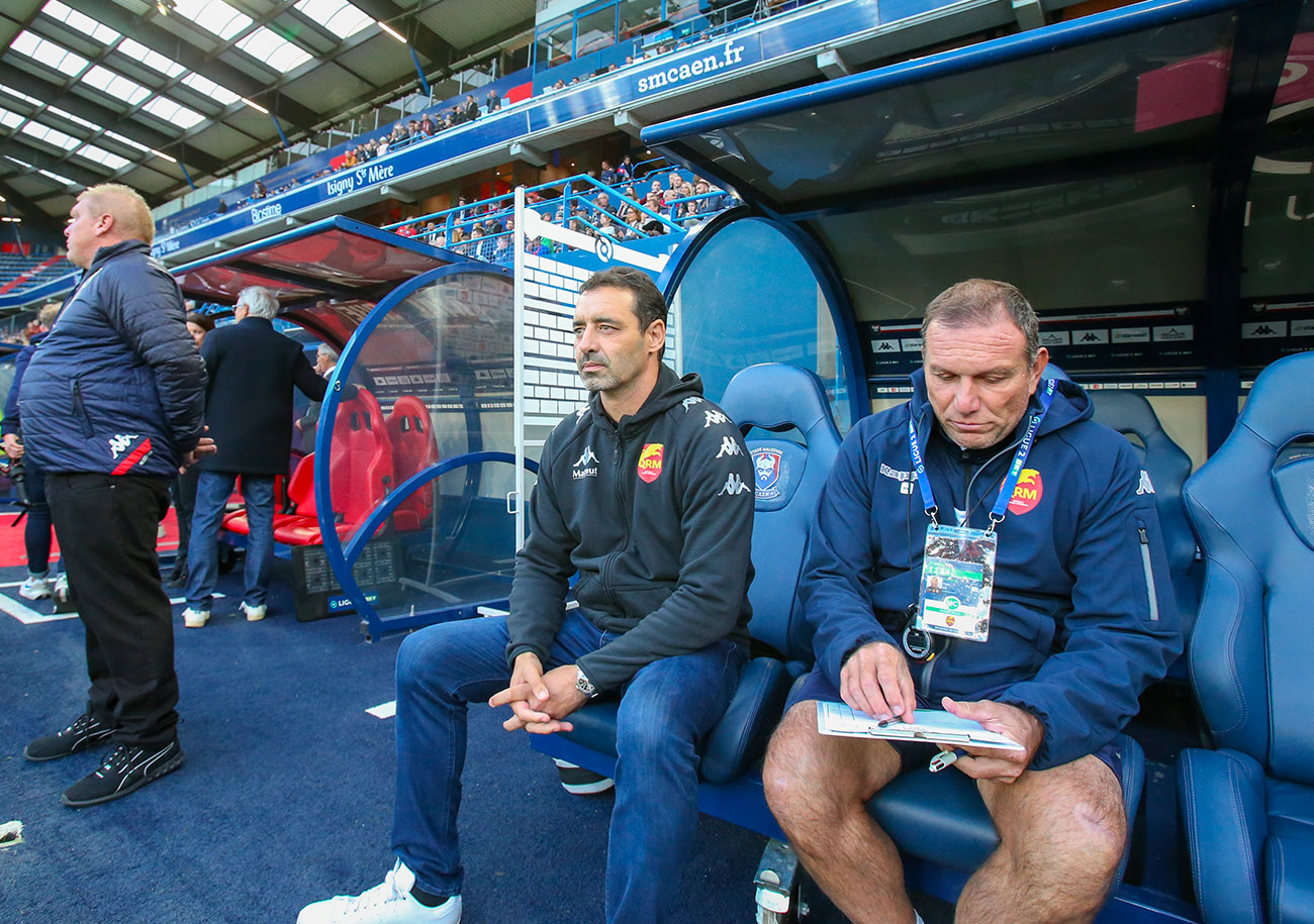 Vainqueur à deux reprises la saison dernière du Stade Malherbe, le QRM d'Olivier Echouafni espère bien faire rechuter le voisin caennais dans son jardin de d'Ornano. ©Damien Deslandes