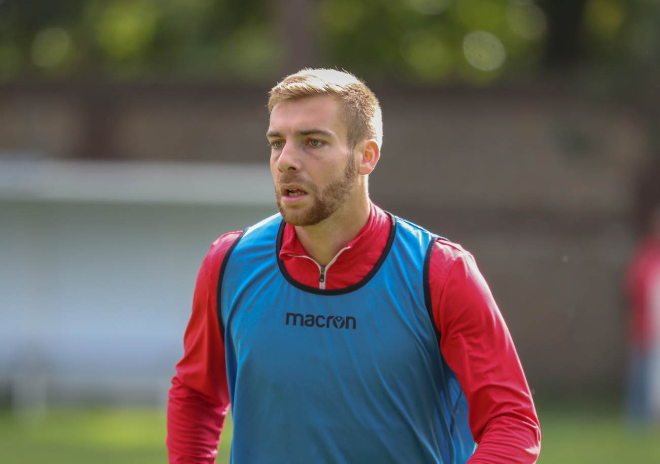 Héros du 8e tour, l'historique joueur du FC Rouen Clément Bassin réagit au tirage au sort du 1/32e de finale pour son club. ©Damien Deslandes