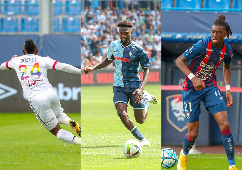 Le Sochalien Jodel Dossou, le Havrais Issa Soumaré et l'ex-Caennais Kelian Nsona figurent parmi la liste de recrues potentielles pour le SMC établie par Stat Malherbe.