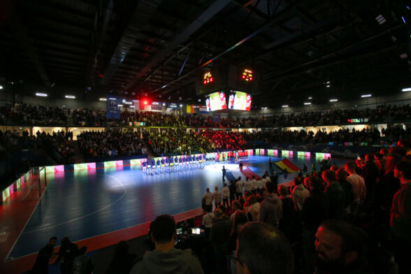 Futsal. Match international au Palais des Sports de Caen - France / Belgique 6-4. ©Damien Deslandes