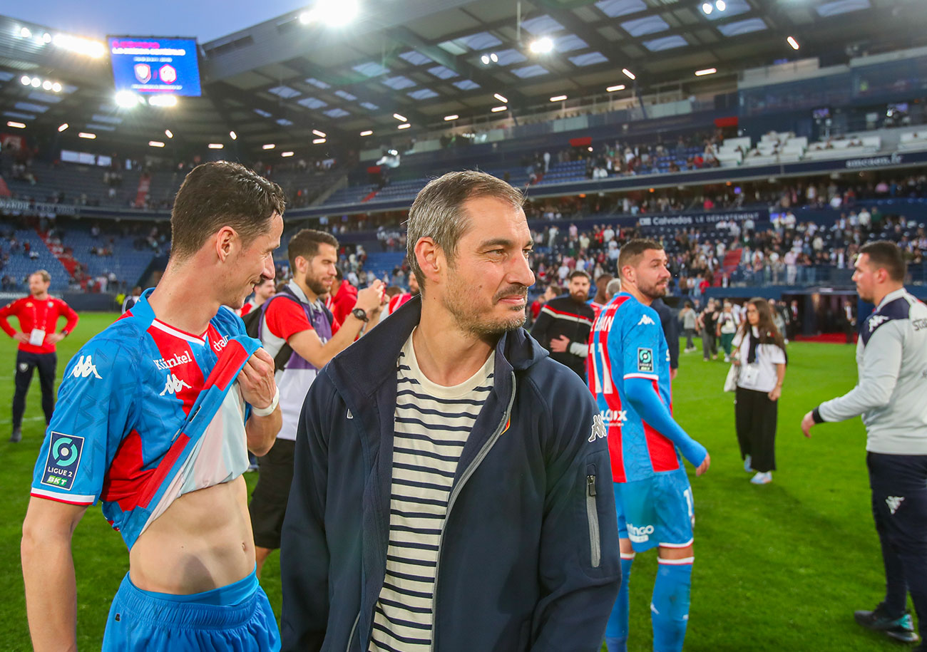 Pour Nicolas Seube, le Stade Malherbe a besoin de quatre victoires lors des six dernières journées pour accrocher le Top 5. ©Damien Deslandes