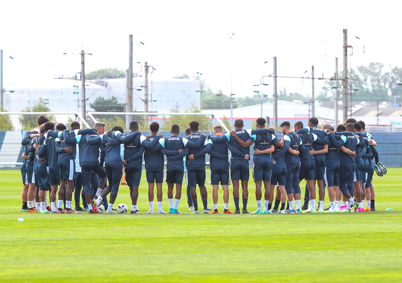 Les joueurs du HAC reprennent le chemin du centre d'entraînement de Soquence, ce lundi 1er juillet. ©Damien Deslandes