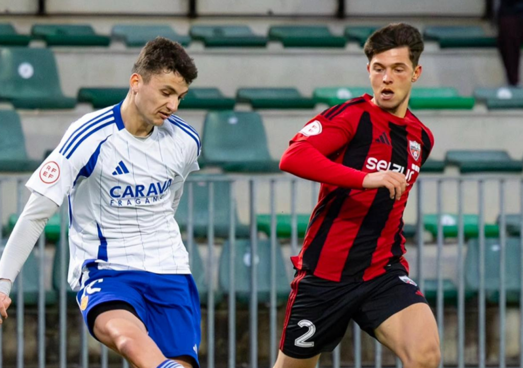 Mathis Lemeray, ici sous les couleurs de la réserve du Real Saragosse, vient d'entamer une nouvelle aventure en Espagne qu'il espère fructueuse. ©Real Saragosse