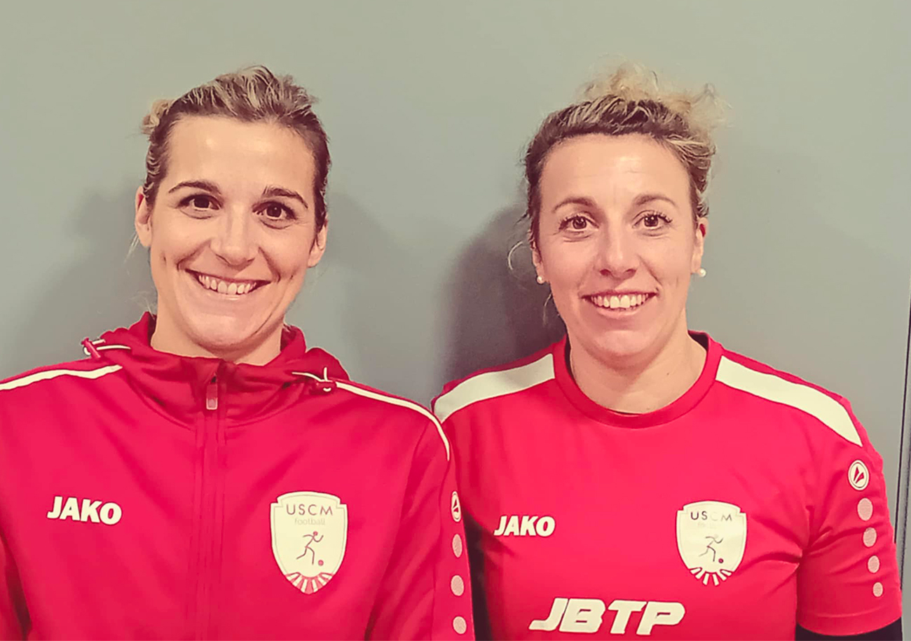 Marion et Marlène Gaignon défendent les couleurs de l'USC Mézidon depuis cette saison.