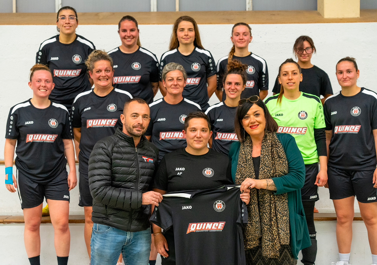 Afin de garder son effectif motivé à s'entraîner une fois par semaine, Anaïs Patte, la coach du Caen Futsal Club, tente de trouver des matchs amicaux, faute de compétitions. ©Thomas Baize