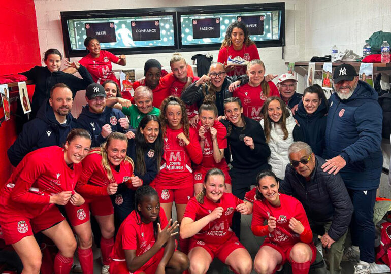 Si elles confortent leur première place, les filles de Stéphane Arnold affronteront le champion de la région Bourgogne Franche-Comté. Actuellement, il s'agit de l'AS Chatenoy-le-Royal. ©FC Rouen