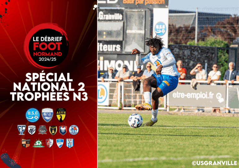 L'US Granville qui sort de la zone rouge en N2 et les nommés pour les Trophées du N3 normand : il y a du très lourd dans cet épisode ! ©USG