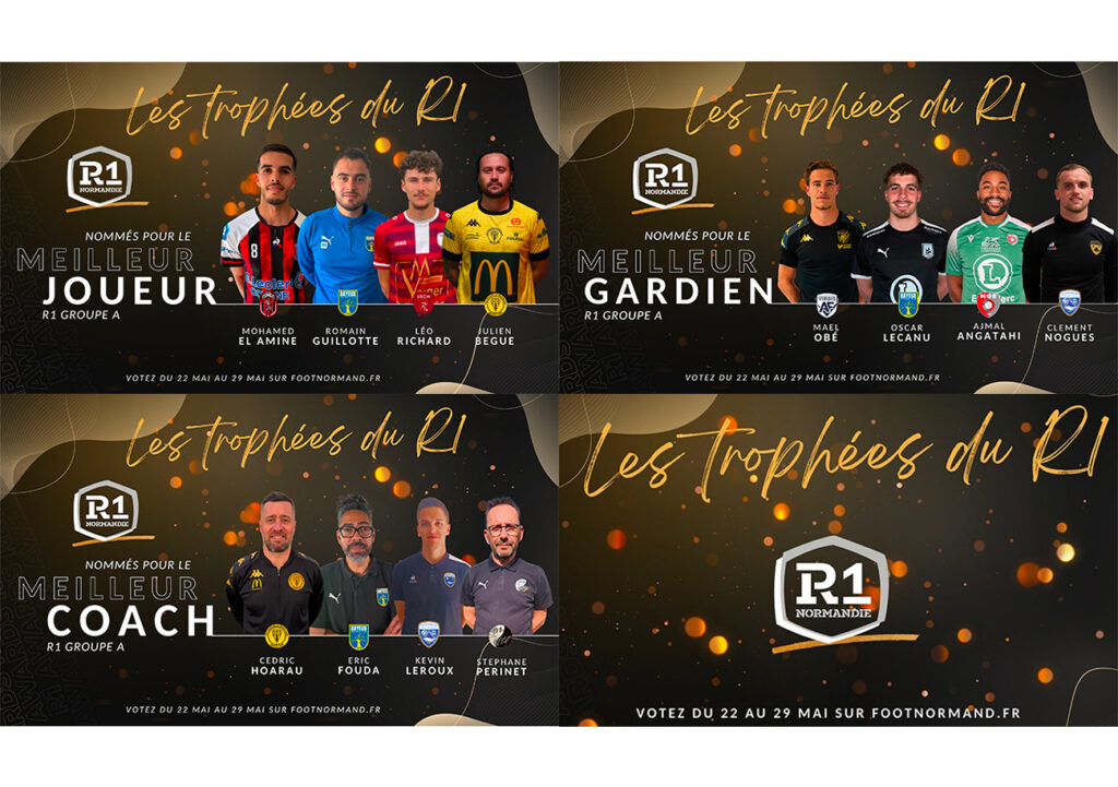 Gardiens, joueurs, entraîneurs : les nommés pour les Trophées du Régional 1 dans le groupe A.