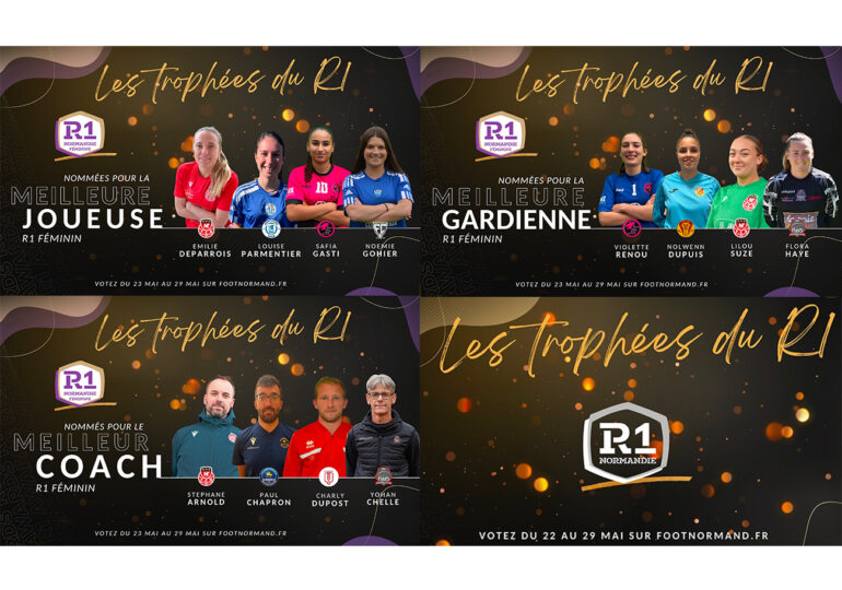 Gardiennes, joueuses et coachs: les nommés pour les Trophées du Régional 1 chez les Féminines.