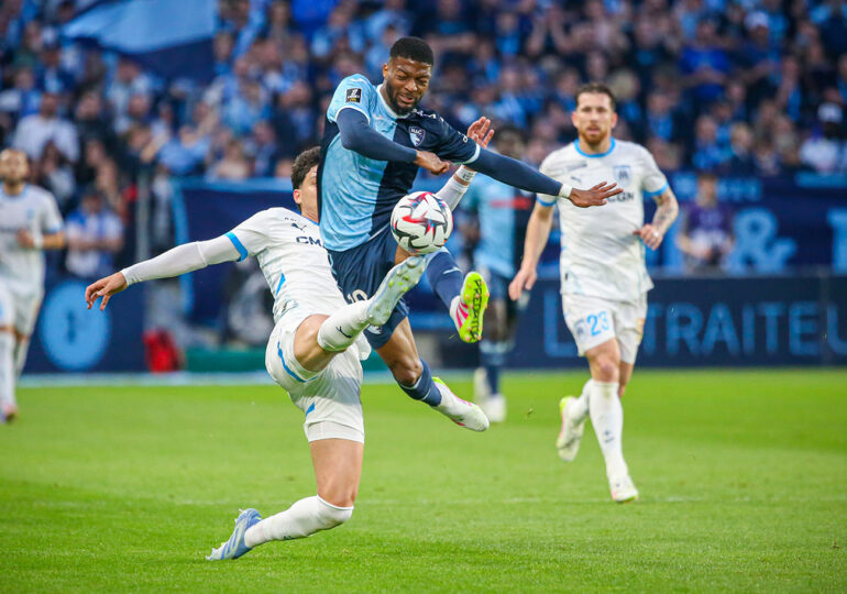 A l'image d'un Josué Casimir repris in extremis par Leonardo Balerdi, le HAC n'est pas passé si loin de renverser l'OM. ©Damien Deslandes