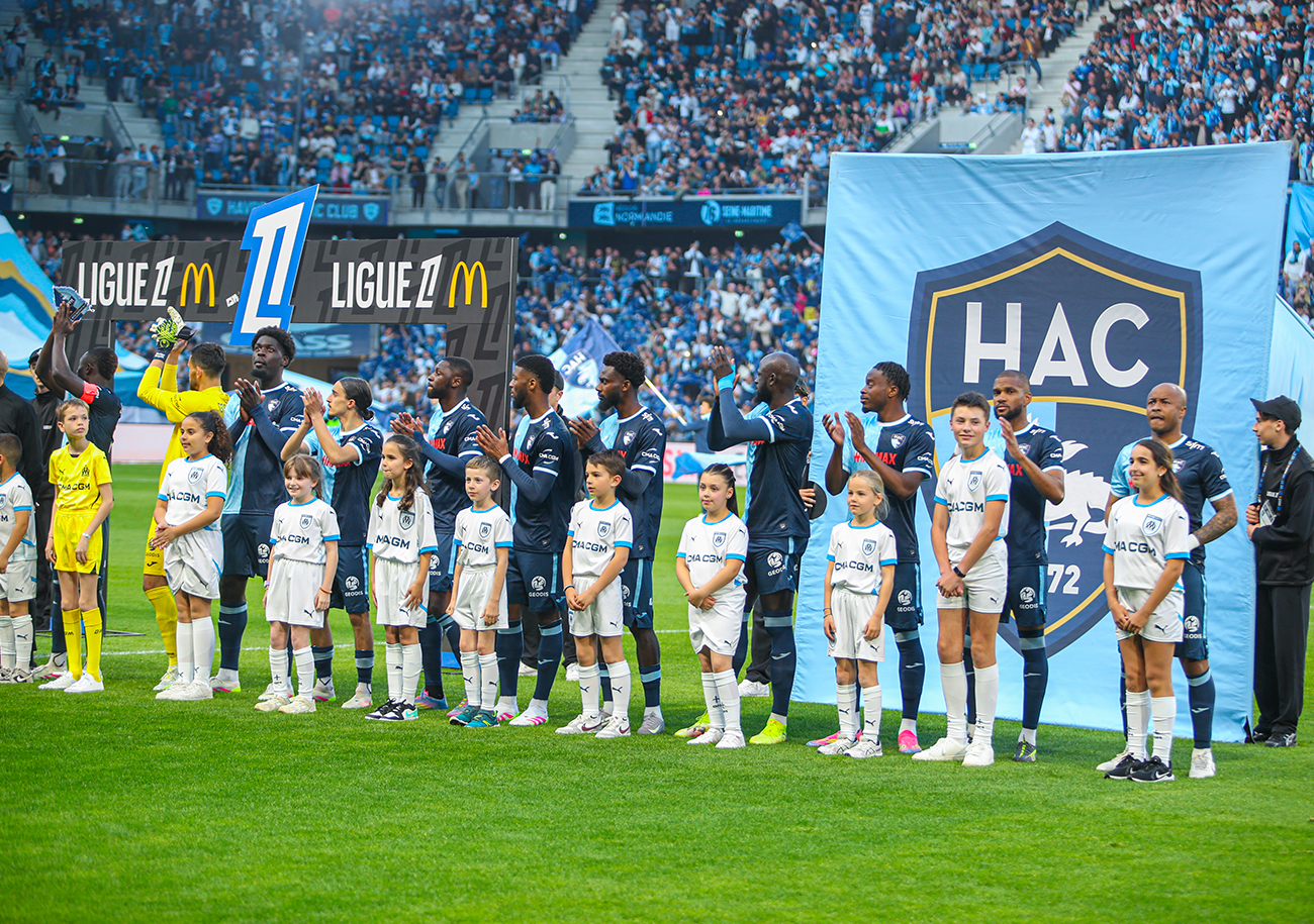Maintien, barrage ou relégation, tous les scénarios sont possibles pour le HAC lors de cette 34e et dernière de championnat. ©Damien Deslandes