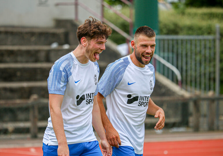 Auteur d'un doublé, Leny Belpré a grandement contribué à la victoire de la réserve de l'US Avranches aux dépens de celle du Grand-Quevilly FC. ©Damien Deslandes