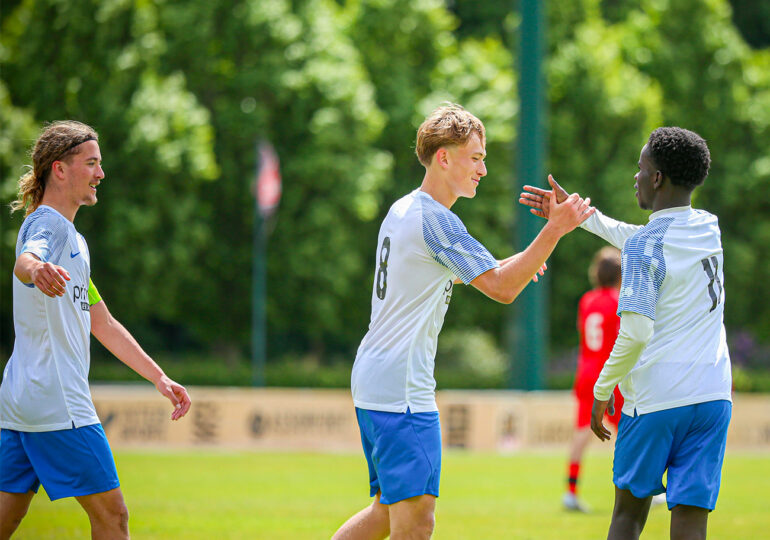 Adrien Turpin, Faustin Lesage et Isaac Moukambi, trio gagnant de la jeune garde avranchinaise. ©Damien Deslandes