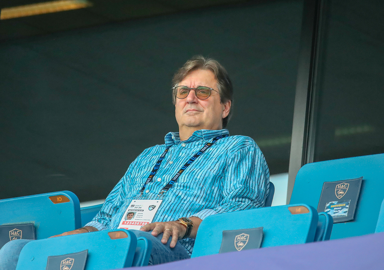 C'est une page de dix ans qui s'apprête à se refermer au HAC avec le départ de Vincent Volpe et l'arrivée de Blue Crow Sports Group. ©Damien Deslandes