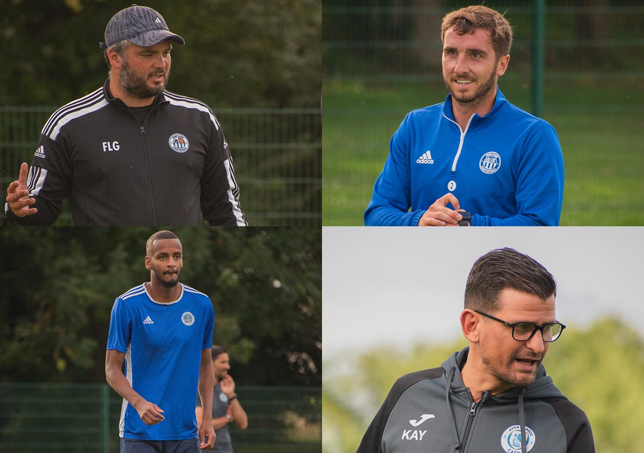 Pour leur retour en Régional 1, Félix Legras et l'AG Caen se montrent ambitieux en enregistrant le retour de Morgan Hardouin, l'arrivée d'Hamza Ould Jawar et le renfort de Sébastien Mazure dans le staff technique. ©Théo Nkassa / AGC